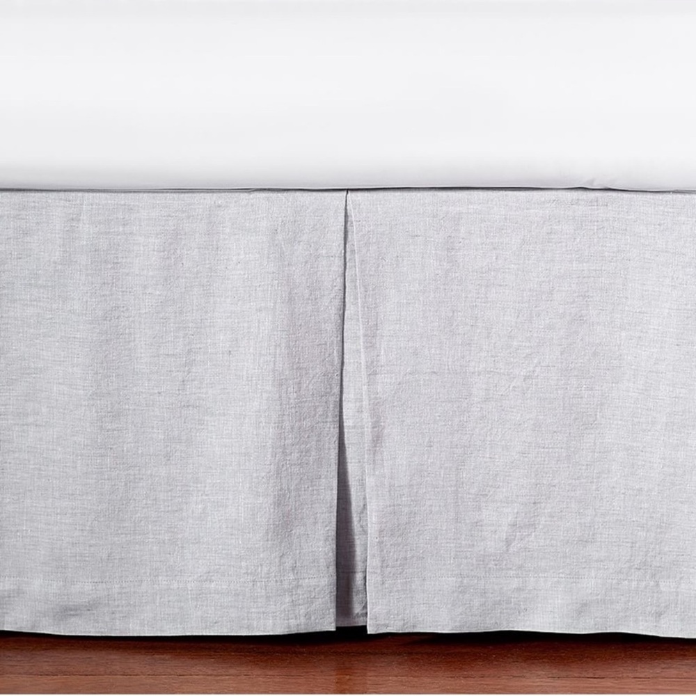 Pottery Barn Kids European Flax Linen Crib Skirt
